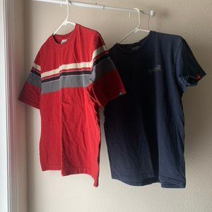 Lot of 2 Quiksilver Tshirt T shirt Sexy Woman Hula Girl Dancer Quicksilver Med